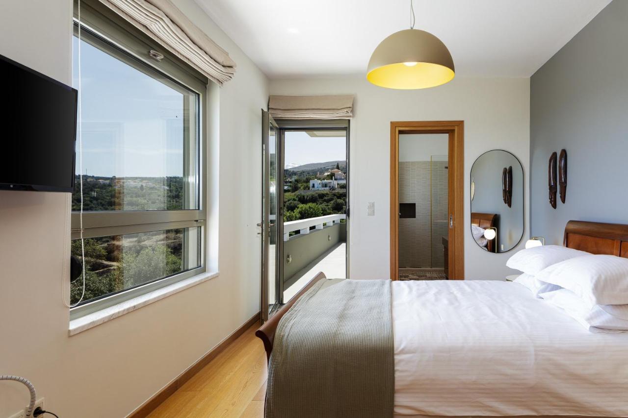 Rizes Villa With Jacuzzi & Heated Pool Agia Triada Exteriör bild