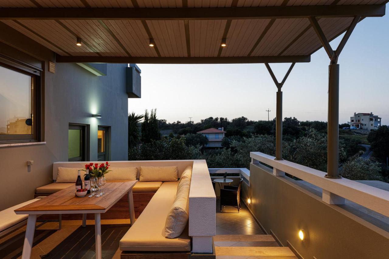 Rizes Villa With Jacuzzi & Heated Pool Agia Triada Exteriör bild